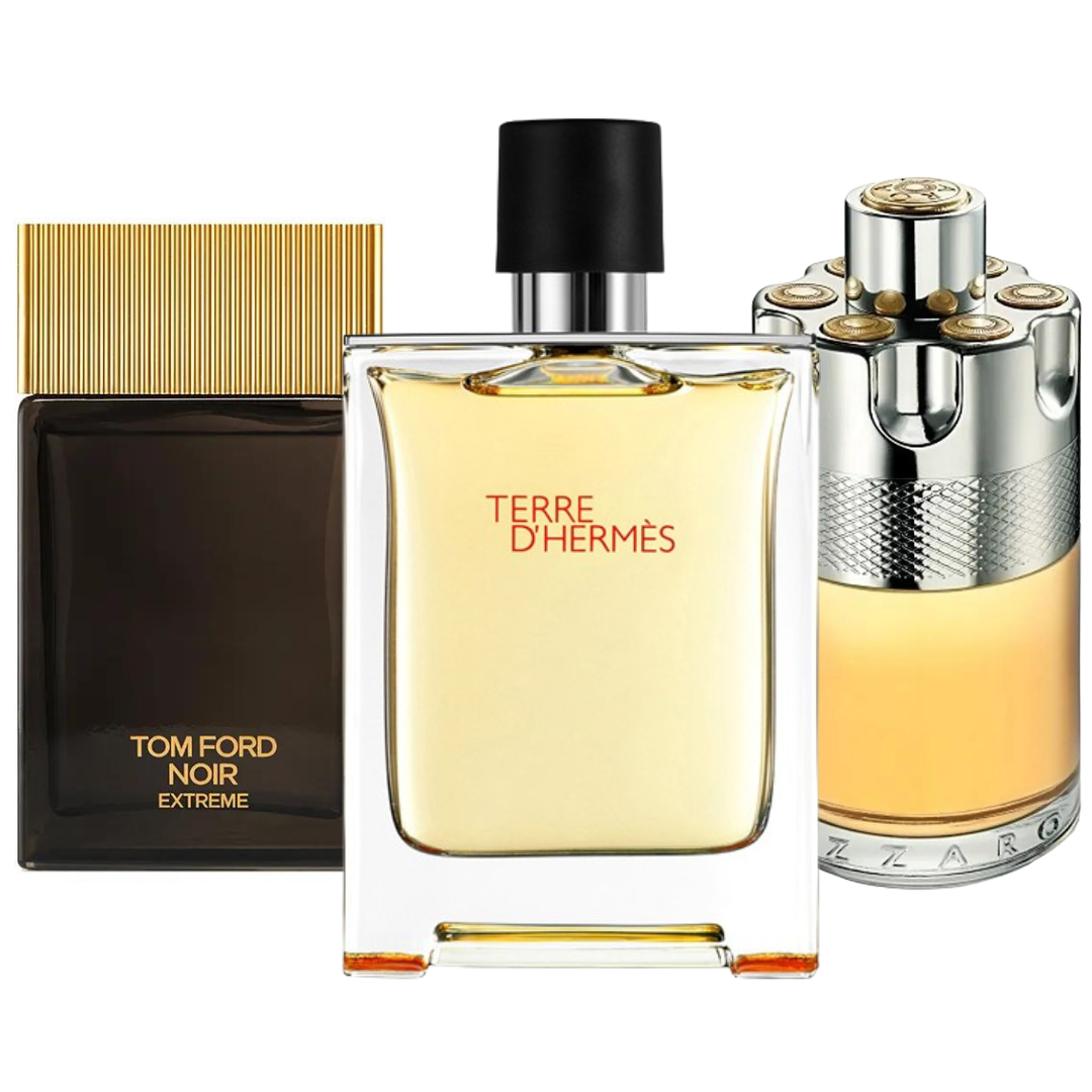 3 Parfums Terre d’Hermès, Azzaro Wanted , Tom Ford Noir Extreme (Eau de Parfum)100ml