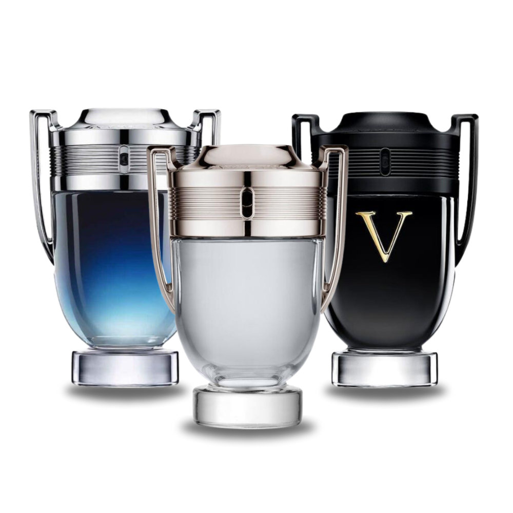 3 Parfums Paco Rabanne INVICTUS LEGEND, Paco Rabanne INVICTUS et Paco Rabanne INVICTUS VICTORY 100ml