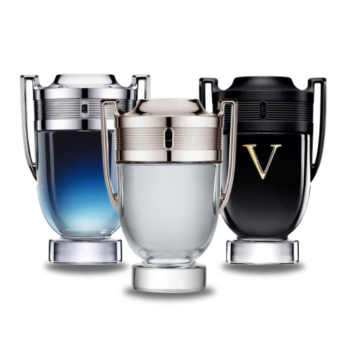 3 Parfums Paco Rabanne INVICTUS LEGEND, Paco Rabanne INVICTUS et Paco Rabanne INVICTUS VICTORY 100ml