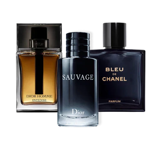 3 Parfums Sauvage Dior, Bleu de Chanel, Dior Homme Intense (Eau de Parfum)100ml