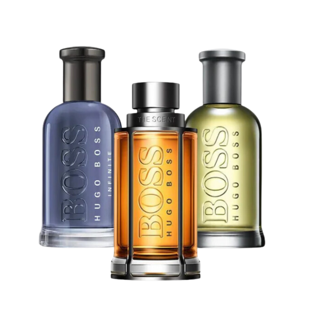 3 parfums BOSS THE SCENT, BOSS BOTTLED et BOTTLED INFINITE 100ml